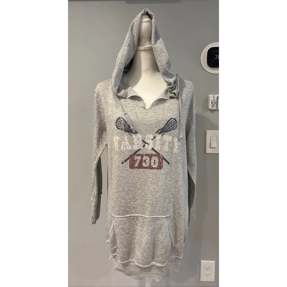 Vintage Sweatshirt Womens Gray 90s Pullover Derek Heart Lacrosse USA M